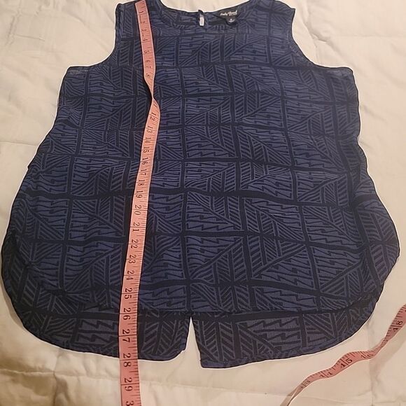 Lucky Brand Blue Boxy Tank Top Sz Small - Picture 4 of 8
